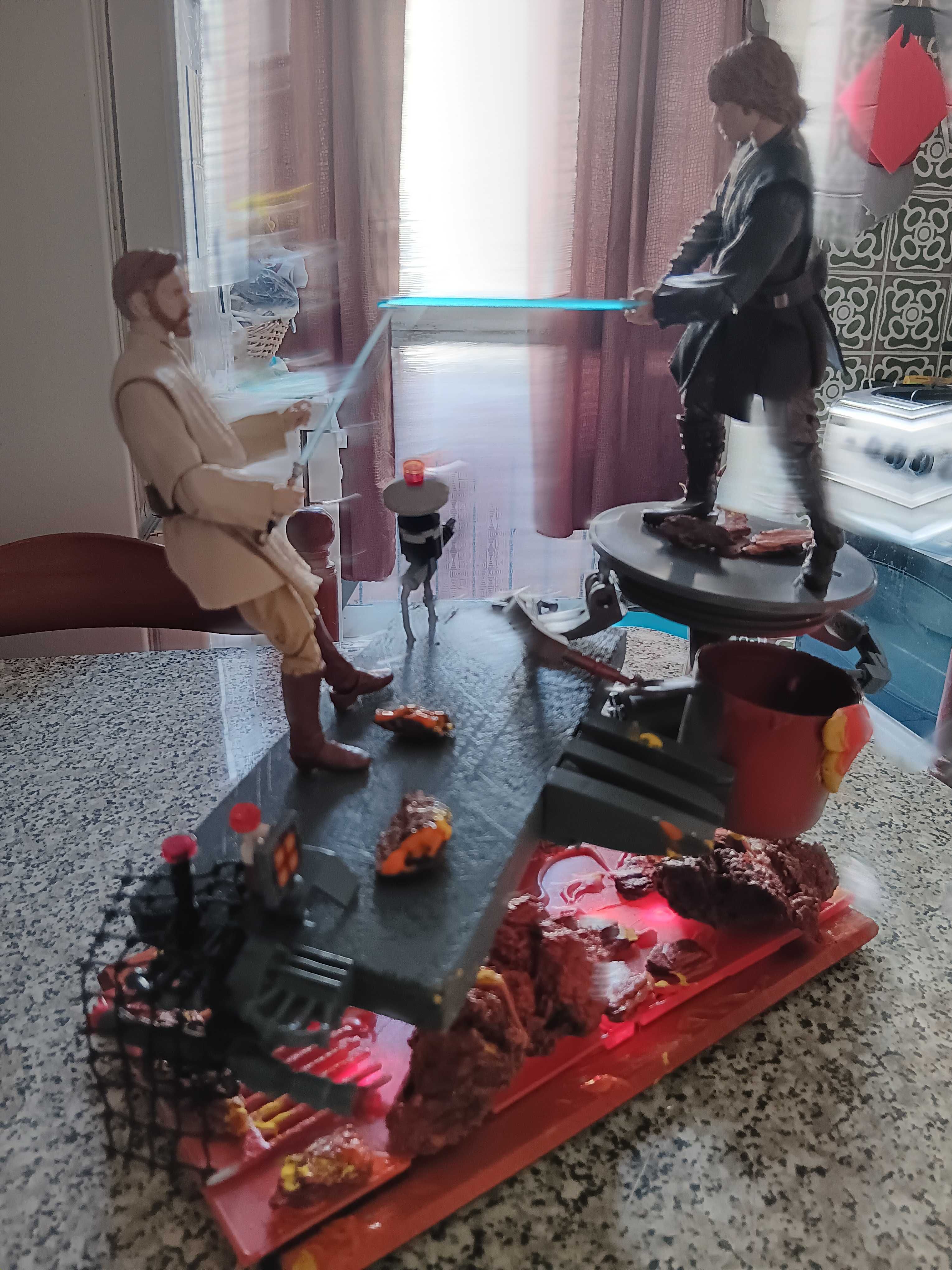Diorama Star Wars Duelo em Mustafar