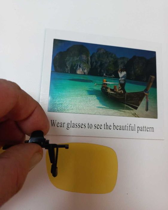 Накладка-клипса на очки для водителей (Polaroid)