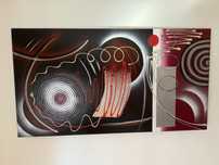 Quadro pintura abstrata