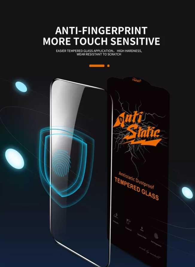 Захисне скло антистатичне Iphone  12 13 14 + Pro Max опт