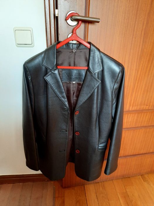 Casaco cabedal Mulher