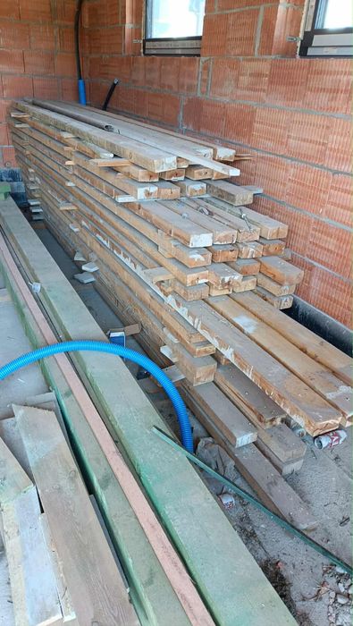 Kantówki po budowie drewno 6x12  56 sztuk