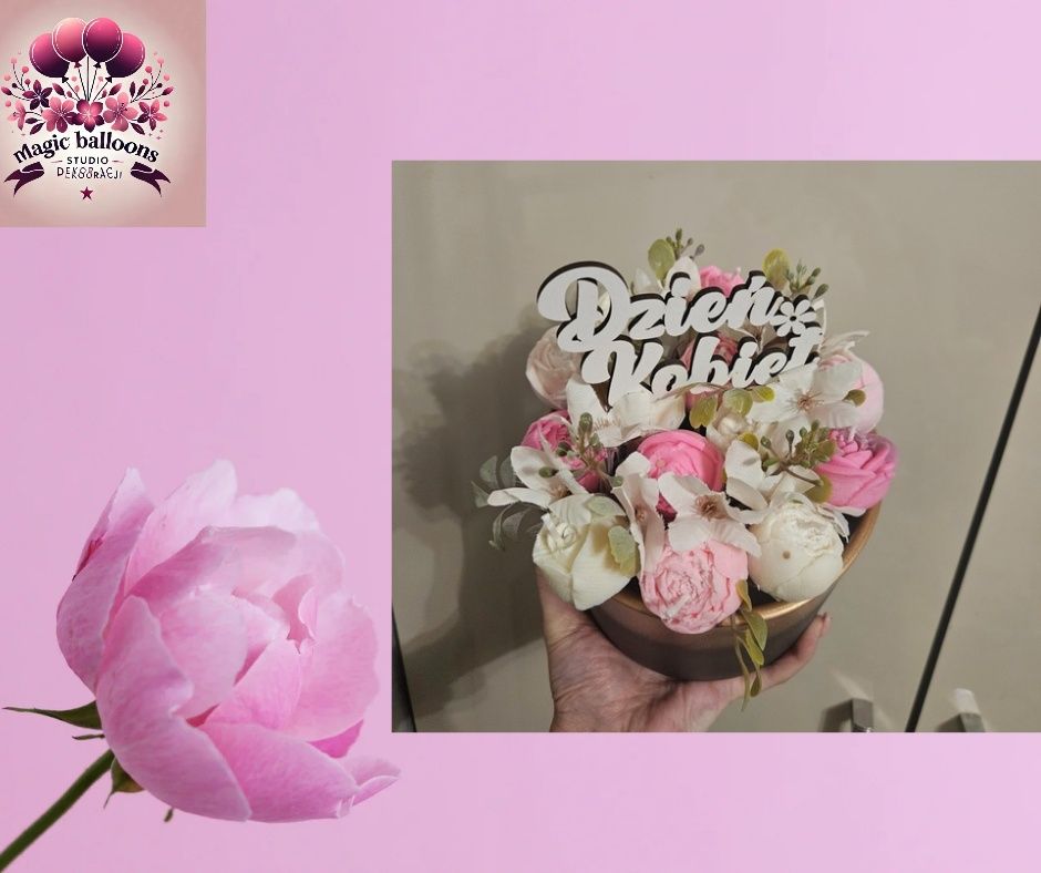 Flowerbox z swiec sojowych