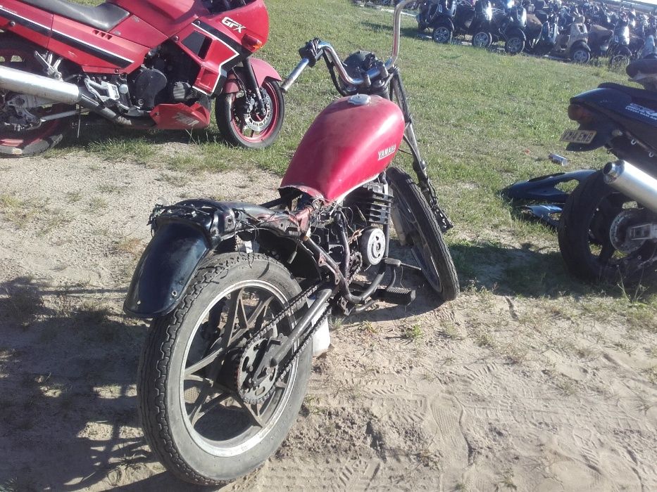 yamaha rd50 rd80 lagi koło felga bak kierownica zębatka części