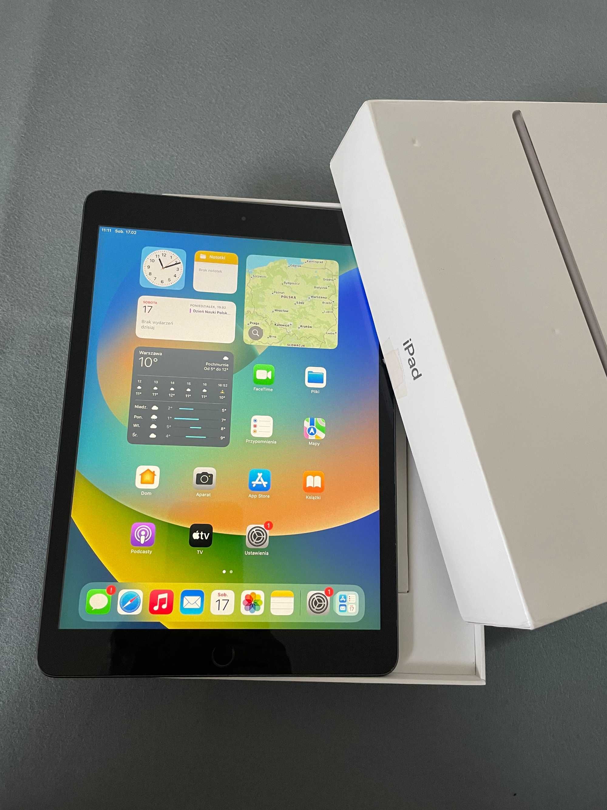 JAK NOWY iPad 9 10,2" 64GB wifi szary