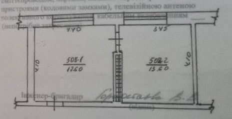 Продаж двух кімнат у гуртожитку