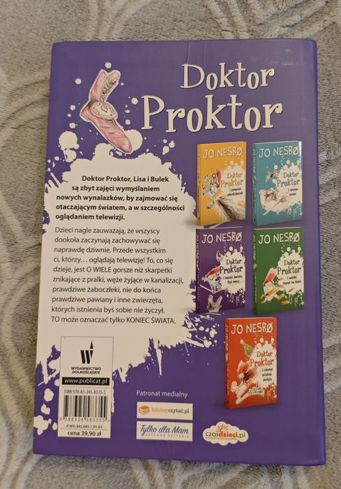 Książka Jo Nesbo, Doktor Proktor i koniec świata. Być może.