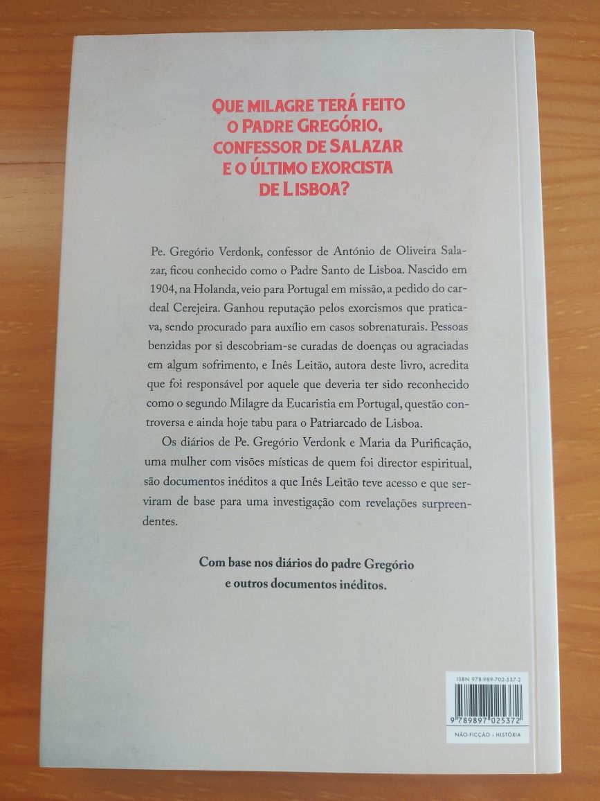 Livro O Último Exorcista de Lisboa