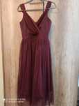 Sukienka midi bordo