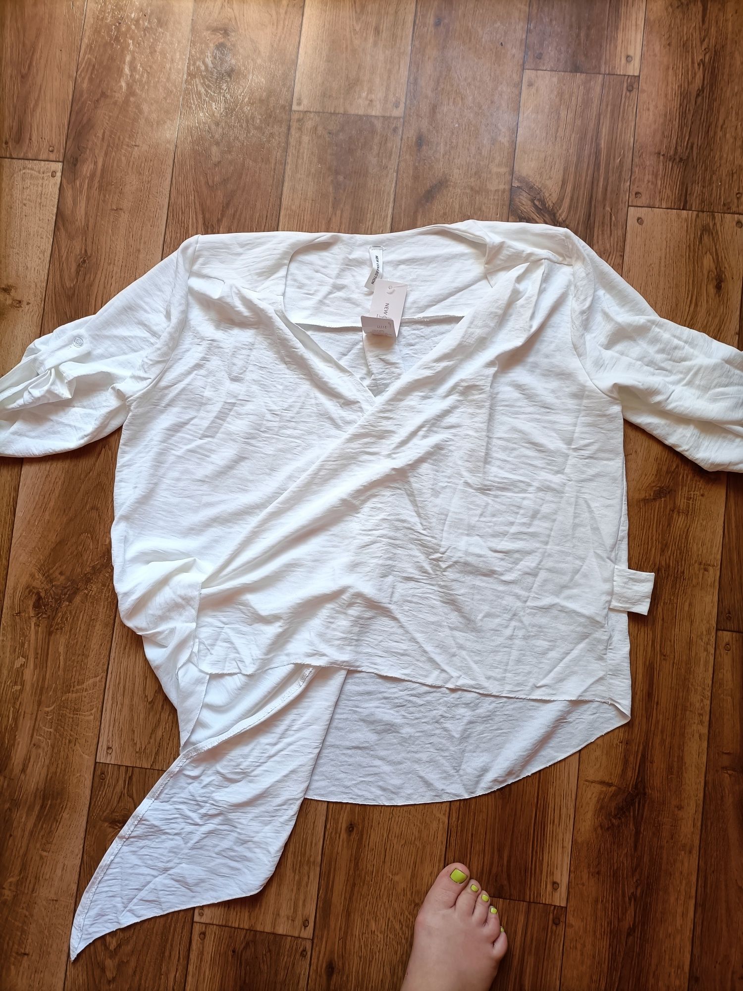 Biała bluzka 2/3 xl nowa