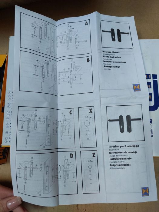 Klamki Hörmann D110 Trzpień 9mm