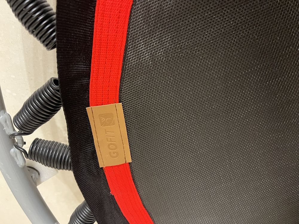 Czarna trampolina go fit domowa srednica 100cm