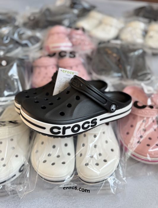 Кроксы Crocs Bayaband Clog Black Крокси Тапки Сабо