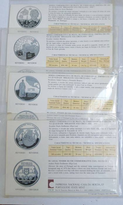 200 escudos portugal 1992 BNC série III