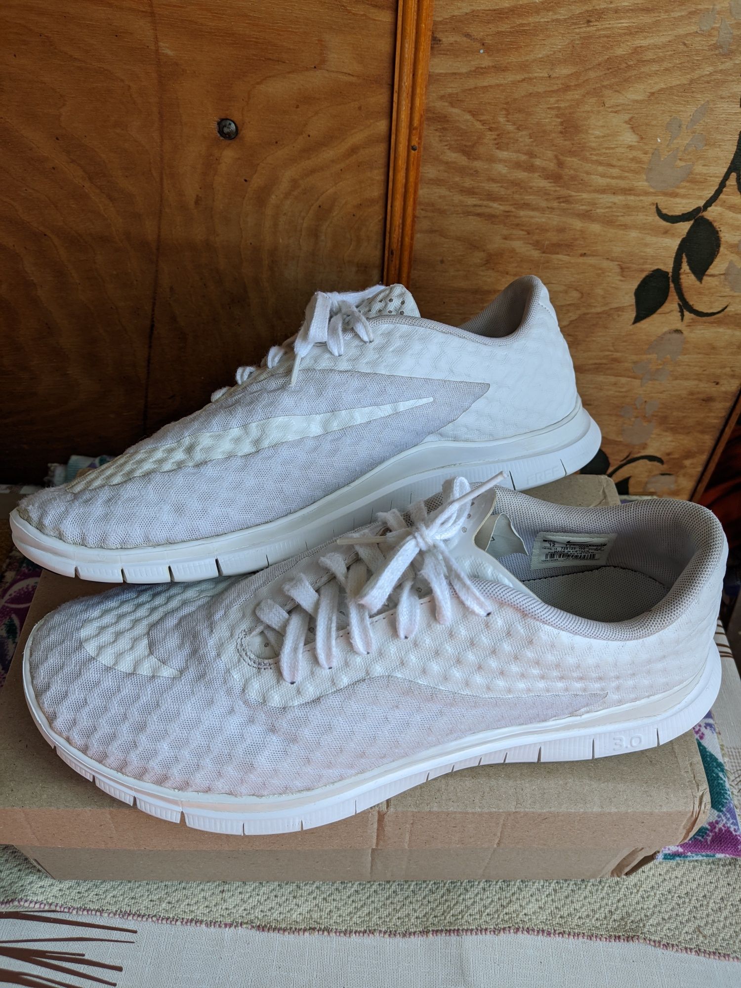 Оригинал Nike Free 3.0 Hypervenom 725125-100, 12 US,11 UK,46 EUR,30 CM