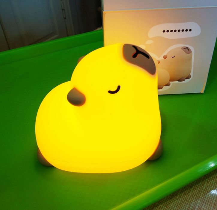 Ночник силиконовый капибара. 3 режима.