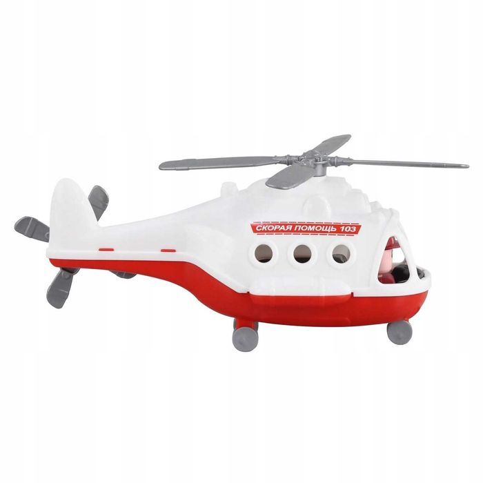 Helikopter ratowniczy z figurką pilota, SUPER JAKOŚĆ  Polesie 68668
