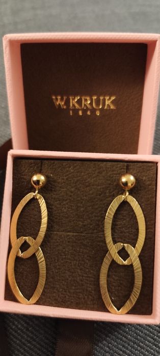 Kolczyki srebrne pozłacane długie KRUK
Indeks: SSX/KS381Z