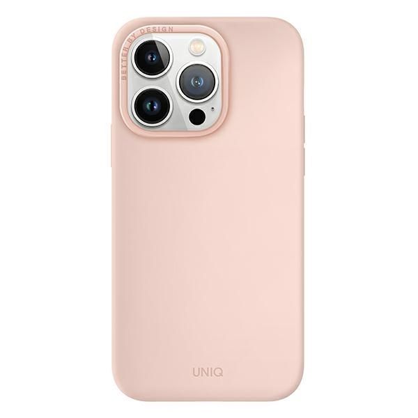 Etui UNIQ Lino Hue Magclick do iPhone 14 Pro Max 6,7" - Różowy