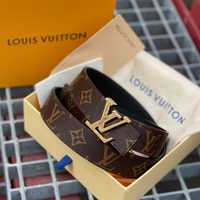 Женский кожаный ремень Louis Vuitton | Пояс Луи Виттон