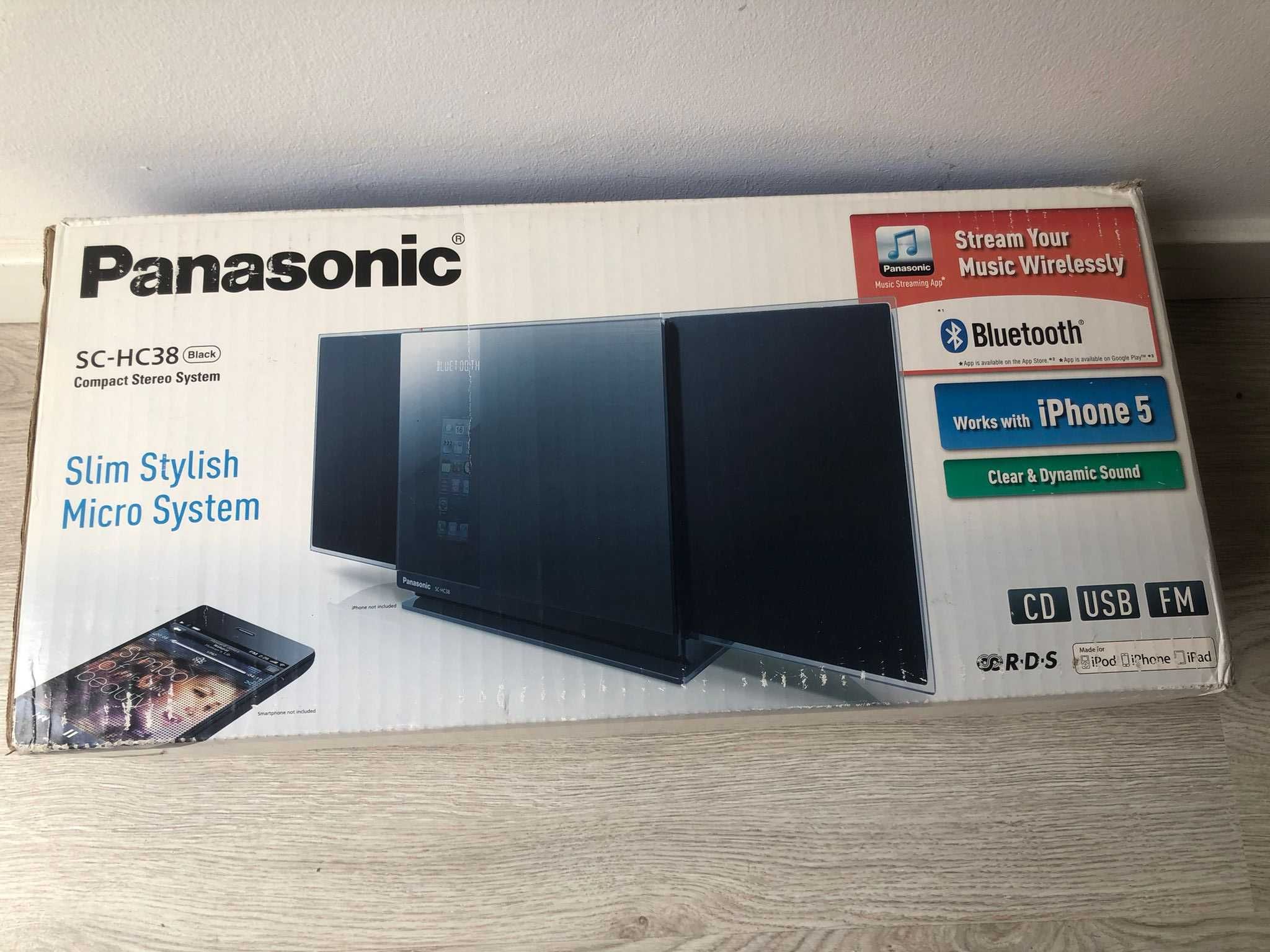 Panasonic SC-HC38 leitor de CD, rádio