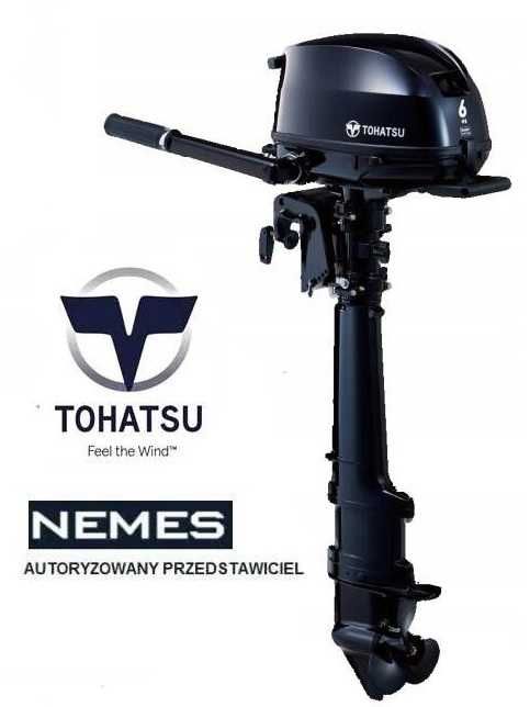 Silnik zaburtowy Tohatsu MFS 6 SL Sail Pro uciągowy, NOWY