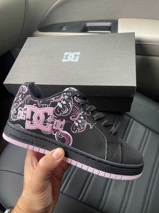 Женские кроссовки DC Shoes Court Graffik "Black/Pink" Размеры 36-41