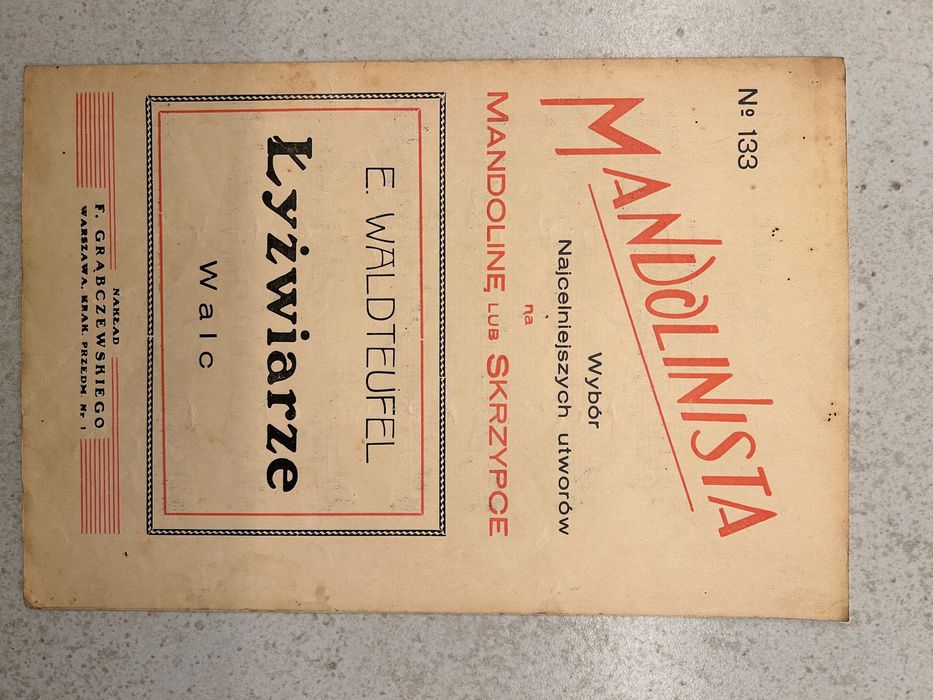 Mandolinista - Nuty Mandolin lub Skrzypce, Łyżwiarze Walc