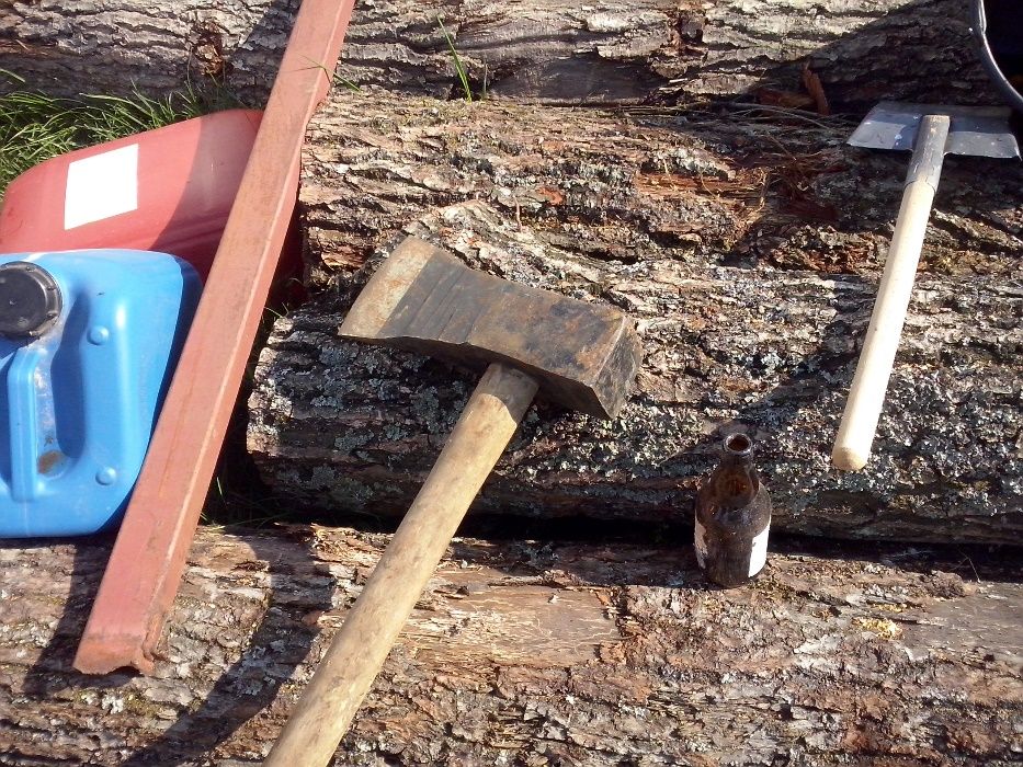 siekiera młot siekieromłot do rozłupania bali