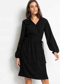 AG6835 sukienka czarna kopertowa r.40