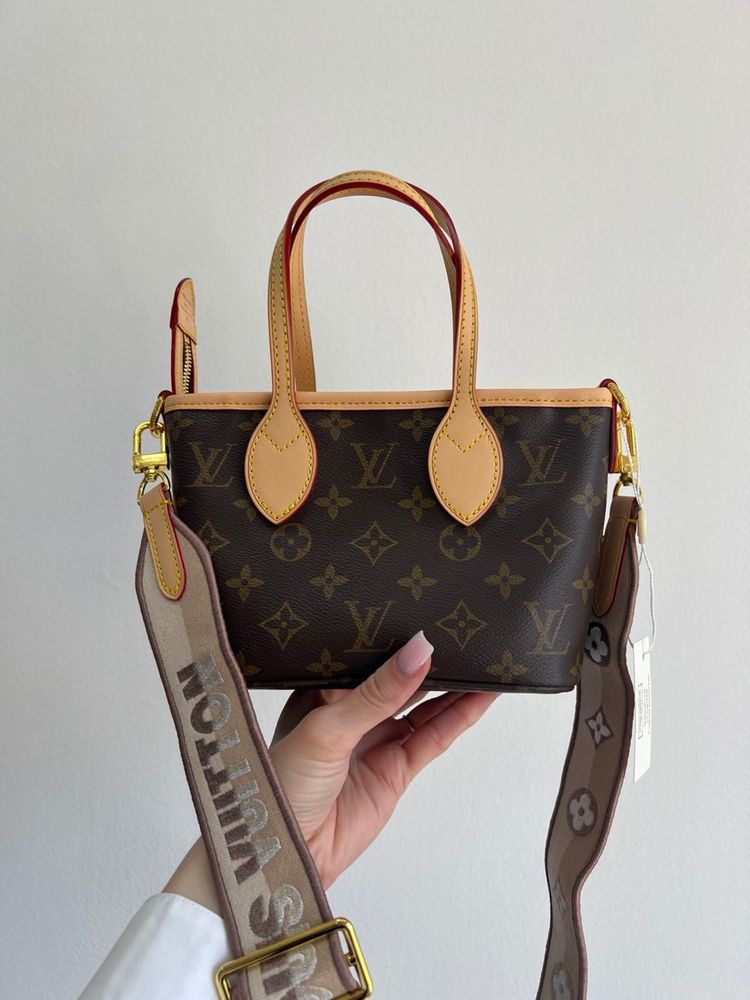 Сумочка шоппер LV Louis Vuitton Neverfull Monogram BB mini премиум