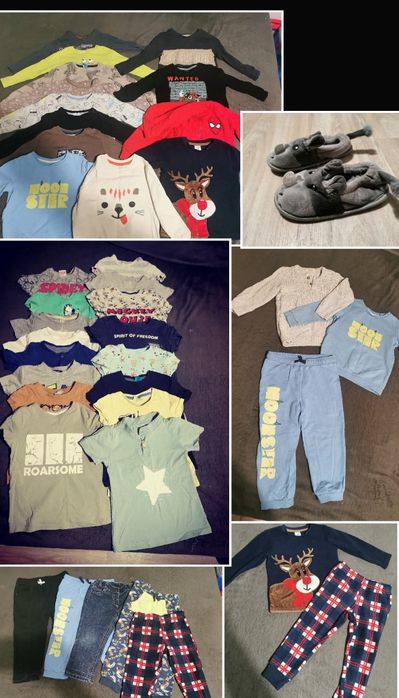 Całość 40 zł
Ciuszki dla chłopca roz 92-98
Piżama polarowa plus kapcie