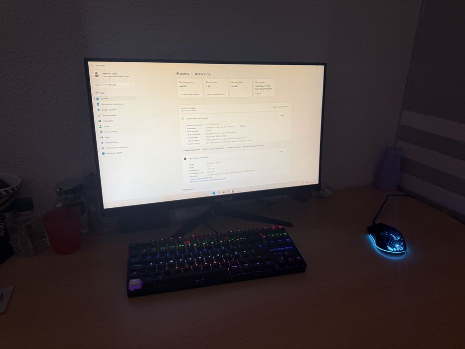 Monitor Gamer Ozone DSP25 FHD 24.5” 144Hz HDR