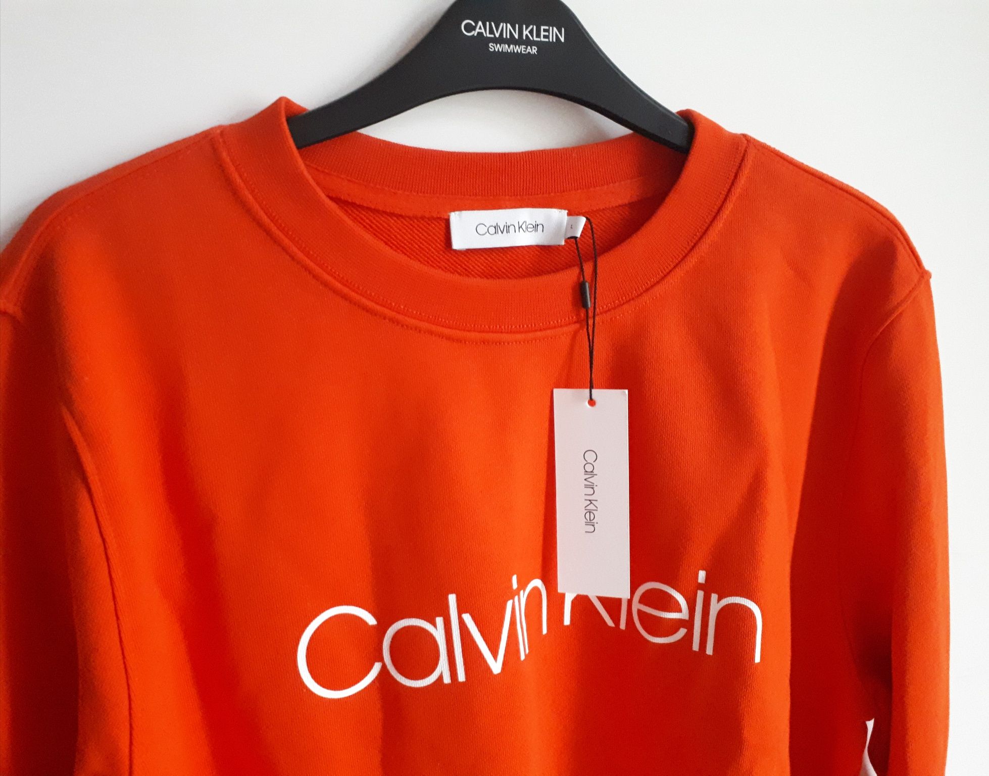 Piękna Oryginalna bluza Calvin Klein L z metka logo