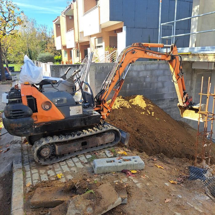 Mini escavadora fiat hitachi