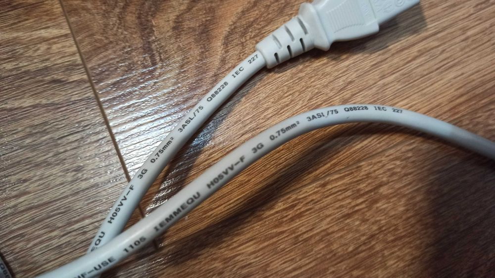 Kabel przewód zasilający do komputera drukarki monitora TV 180 cm