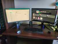 Monitory 2x Gigabyte aorus 27 cali 165ghz cv27q