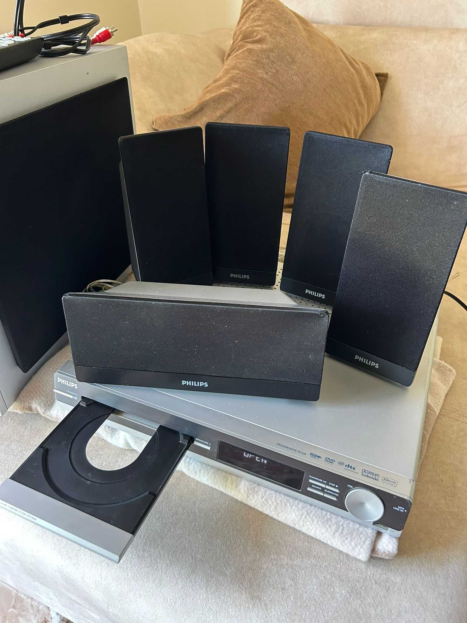 Sistema de Cinema em Casa Philips Completo