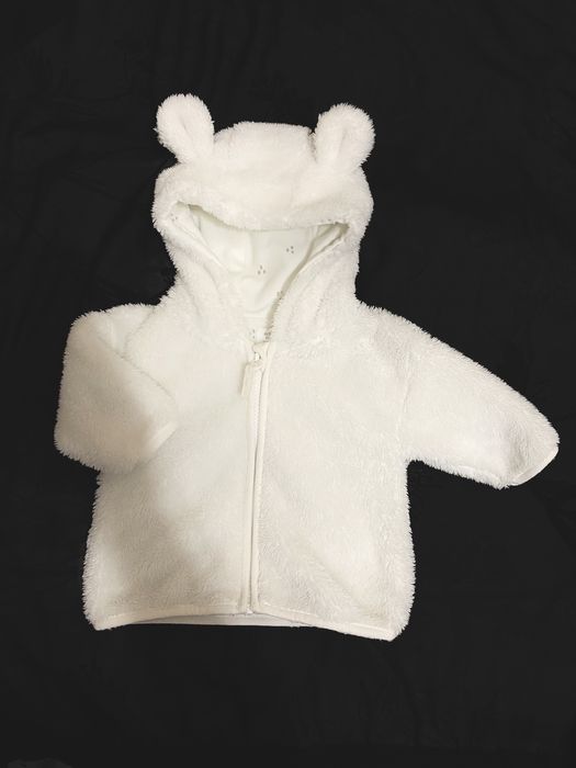 Біла курточка тедді
