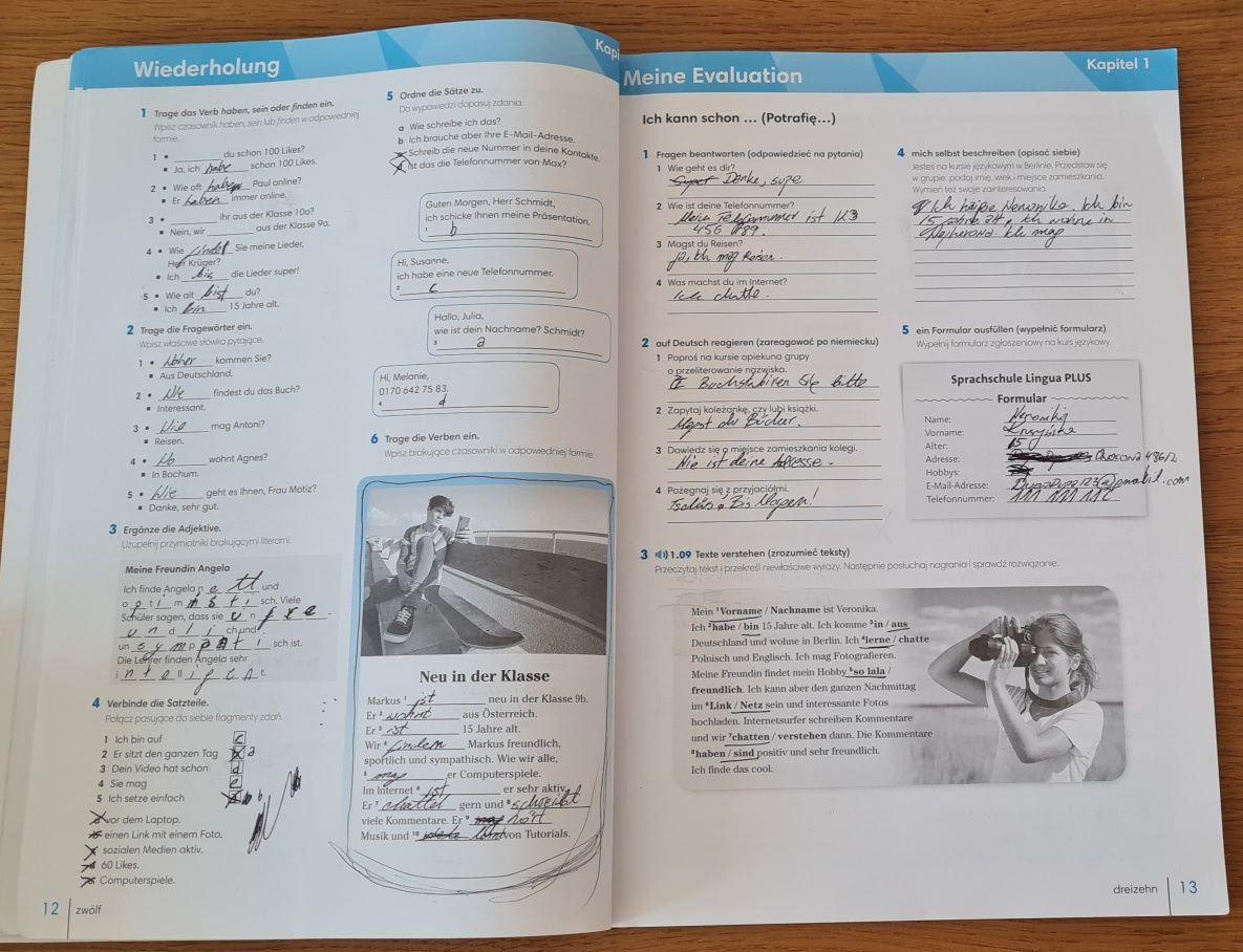 Zeszyt ćwiczeń niemiecki klasa 1 Perfekt 1 Pearson