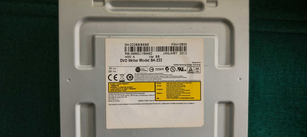 Nagrywarka DVD Samsung SH-222, SATA