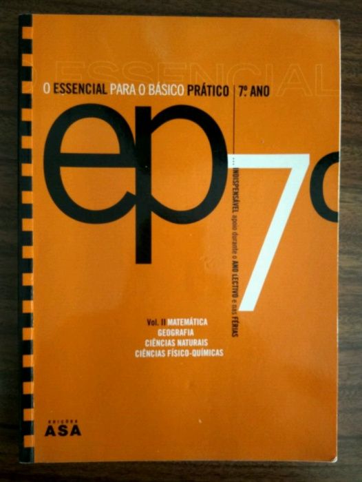 3 Livros 7º  Matemática Geografia CN Fisico-Química Inglês Francês His