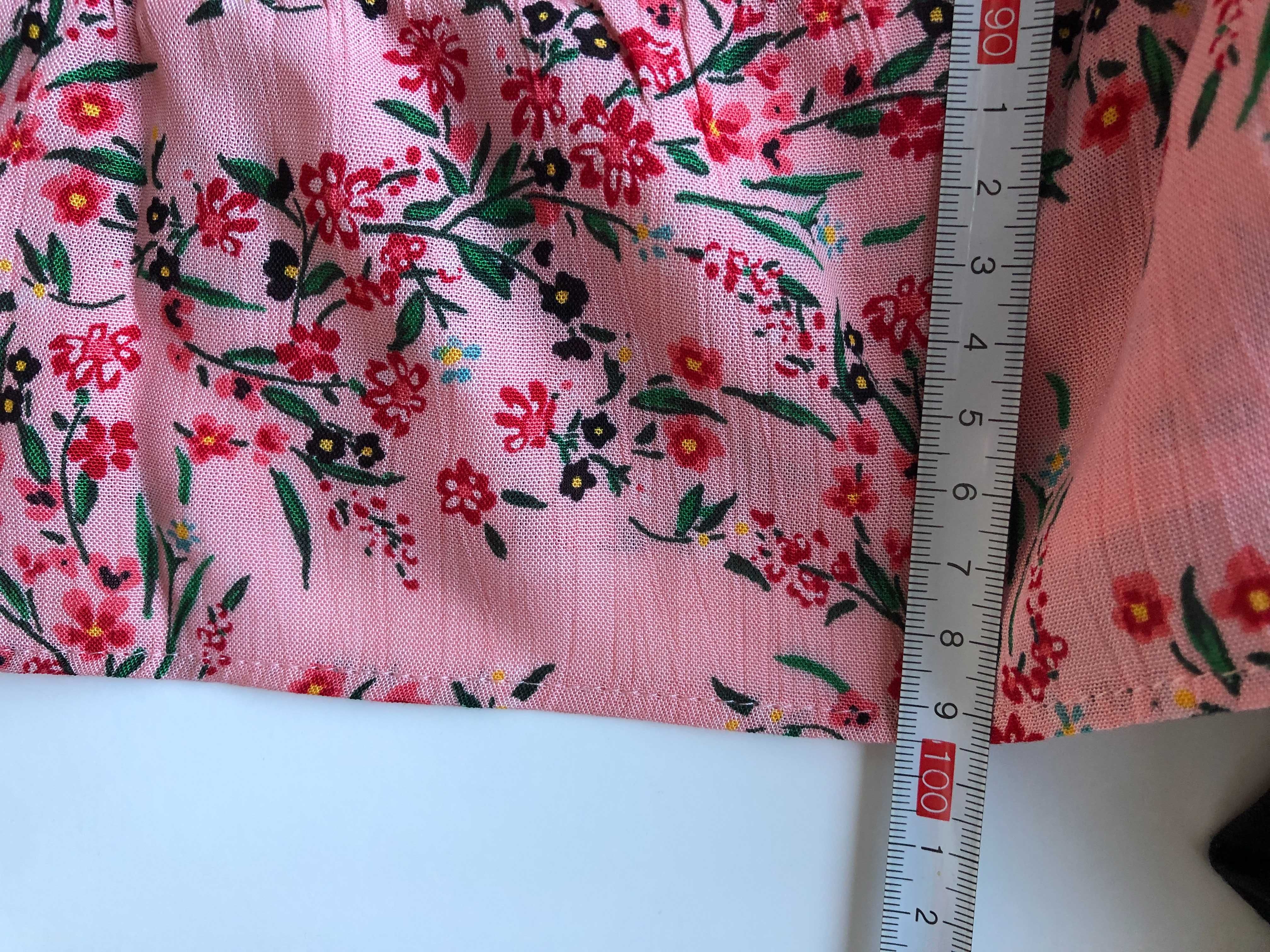 Sukienka plus size 48 sukienka w kwiecisty print premium sukienka plus