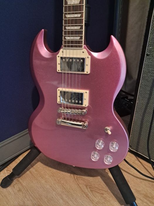 Guitarra Epiphone SG Muse purple passion metalic