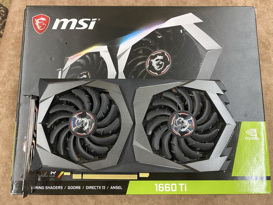 Видеокарта MSI GTX 1660 TI Gaming X 6G