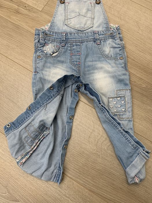 Ogrodniczki jeans długie Next r. 86