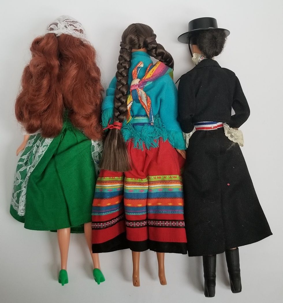 zestaw 3 lalek Barbie dotw ( Ireland, Peru, Chile )