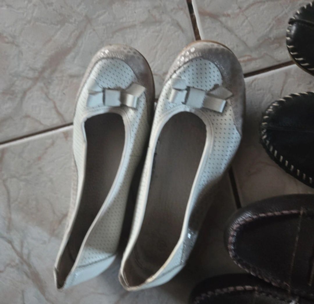 Baleriny ze skóry 6 par buty