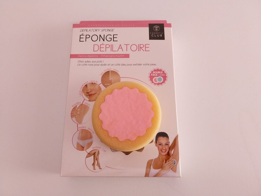 Esponja para depilação e esfoliação suave - NOVO