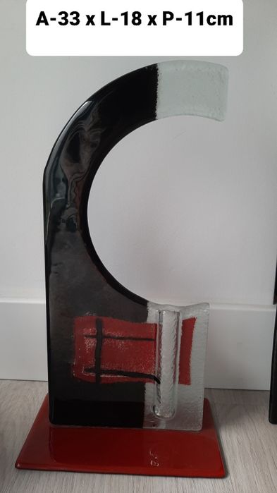 Peças de decoração em vidro